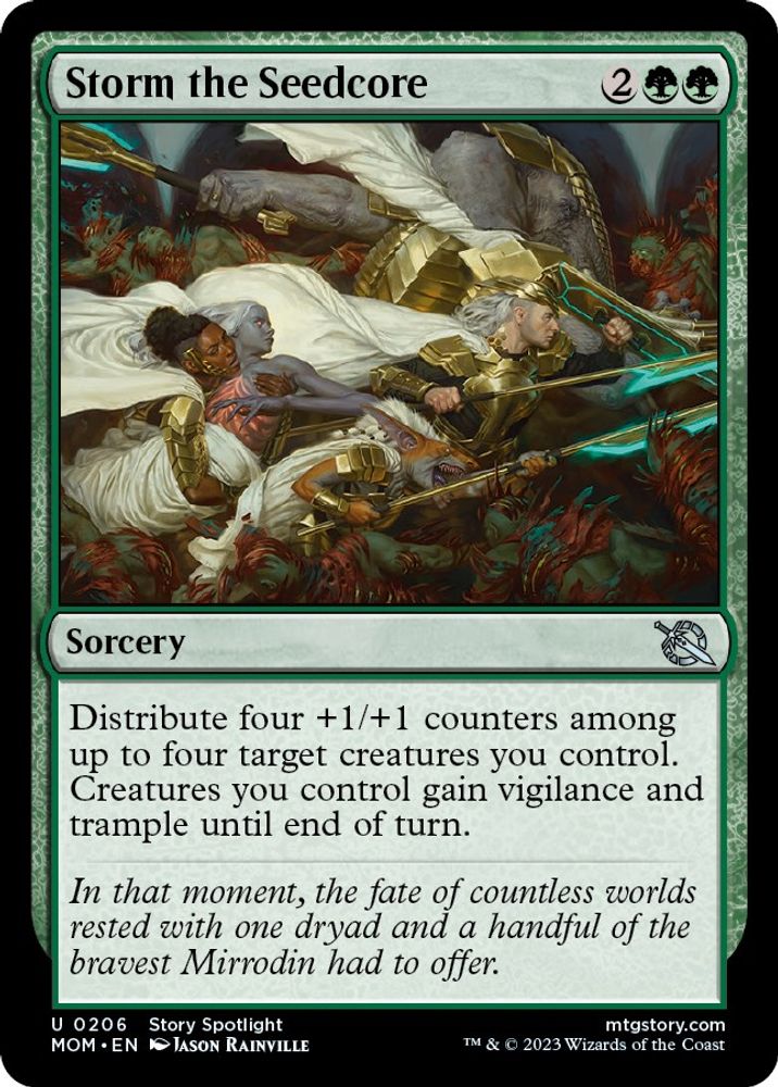 2023 Magic: The Gathering: March of the Machine (MOM) - Storm the Seedcore (#206, Uncommon) (, Near Mint)
