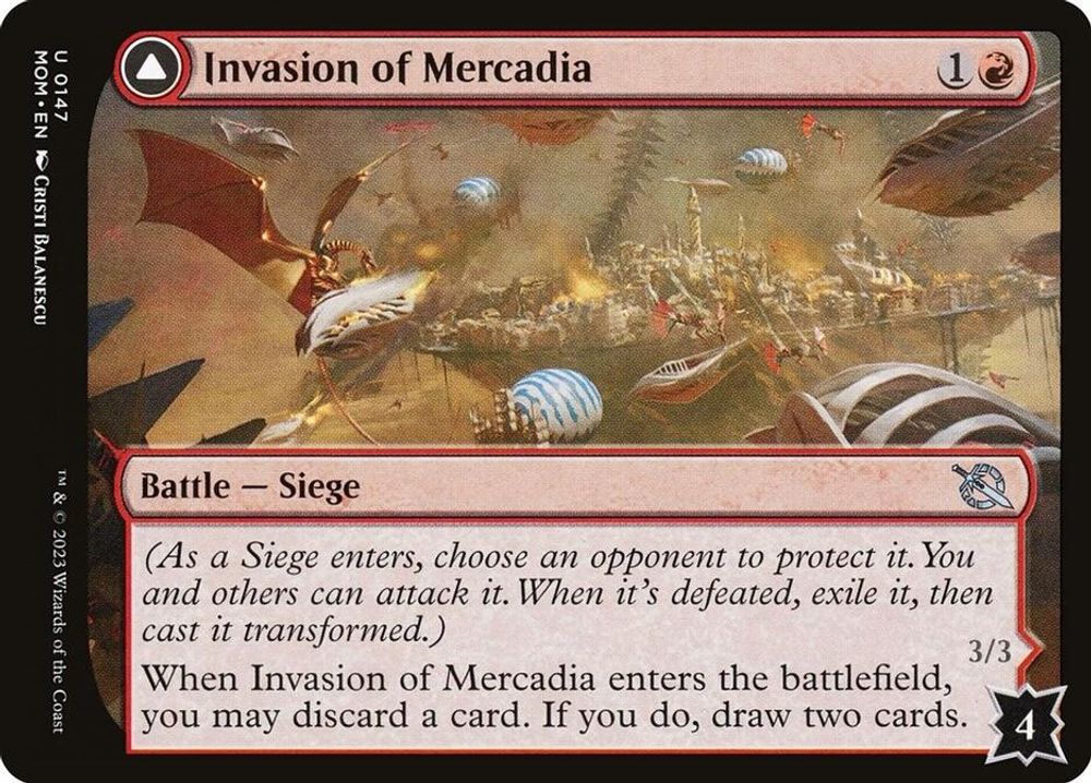 2023 Magic: The Gathering: March of the Machine (MOM) - Invasion of Mercadia (#147, Uncommon) (, Near Mint)