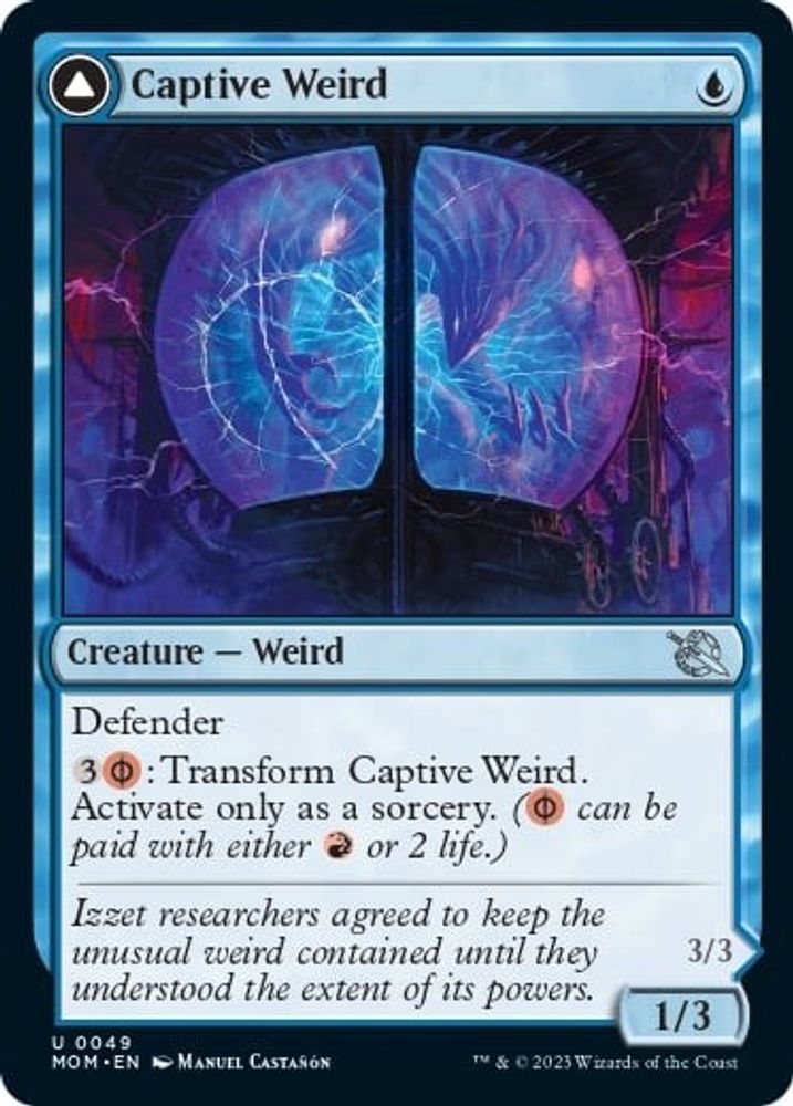 2023 Magic: The Gathering: March of the Machine (MOM) - Captive Weird (#49, Uncommon) (, Near Mint)