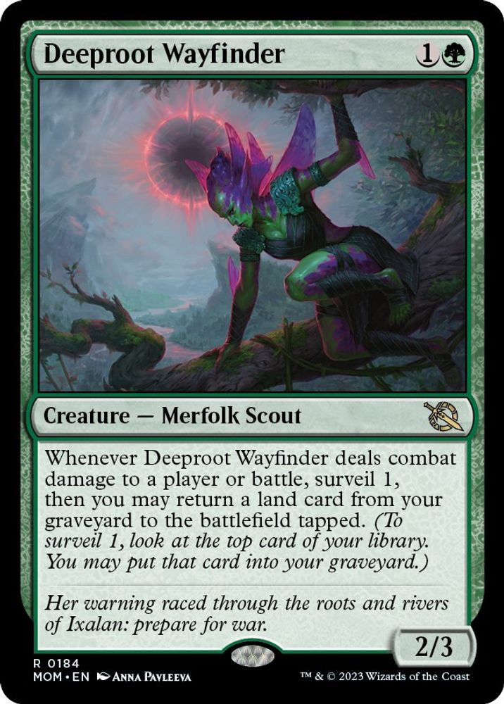 2023 Magic: The Gathering: March of the Machine (MOM) - Deeproot Wayfinder (#184, Rare) (, Near Mint)
