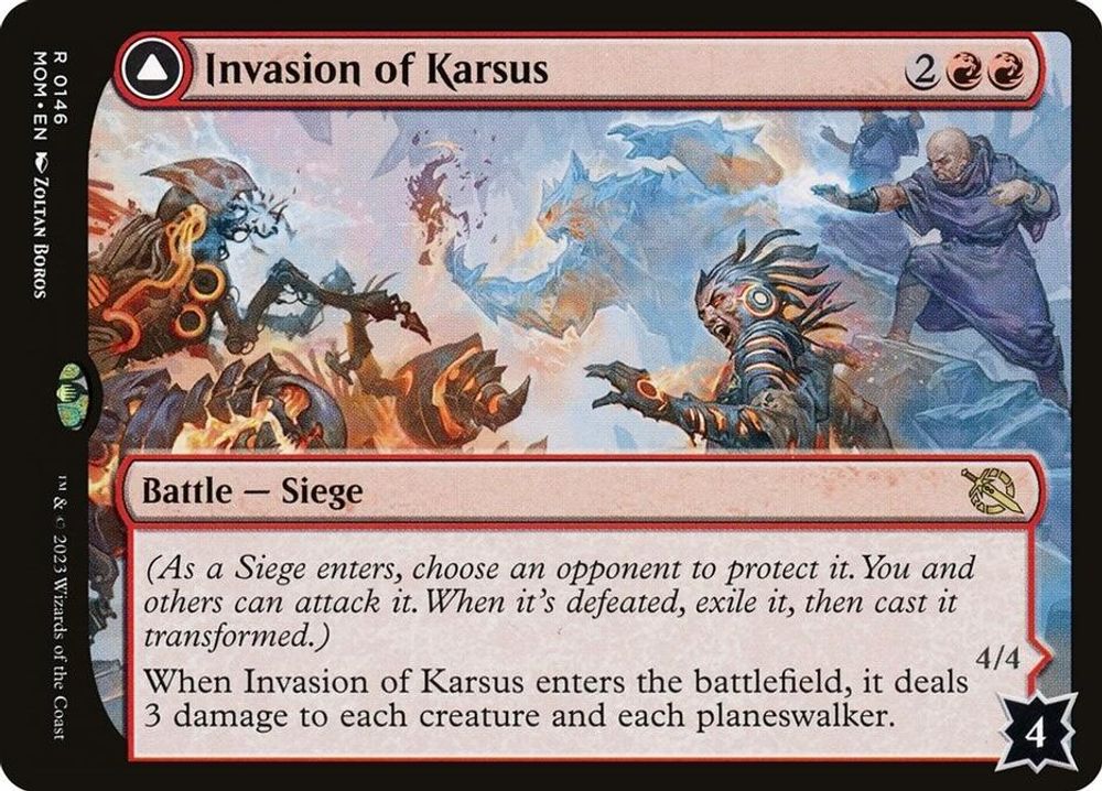 2023 Magic: The Gathering: March of the Machine (MOM) - Invasion of Karsus (#146, Rare) (, Near Mint)