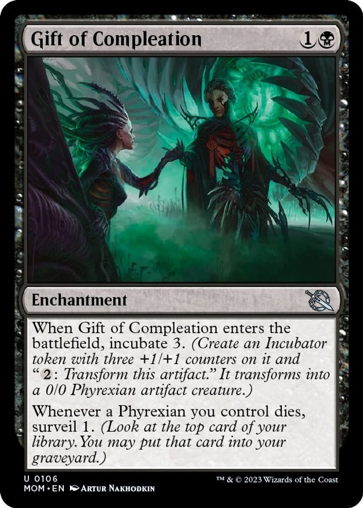 2023 Magic: The Gathering: March of the Machine (MOM) - Gift of Compleation (#106, Uncommon) (, Near Mint)