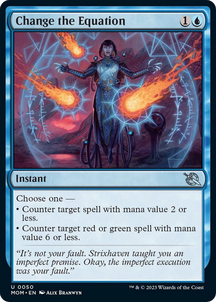 2023 Magic: The Gathering: March of the Machine (MOM) - Change the Equation (#50, Uncommon) (, Near Mint)