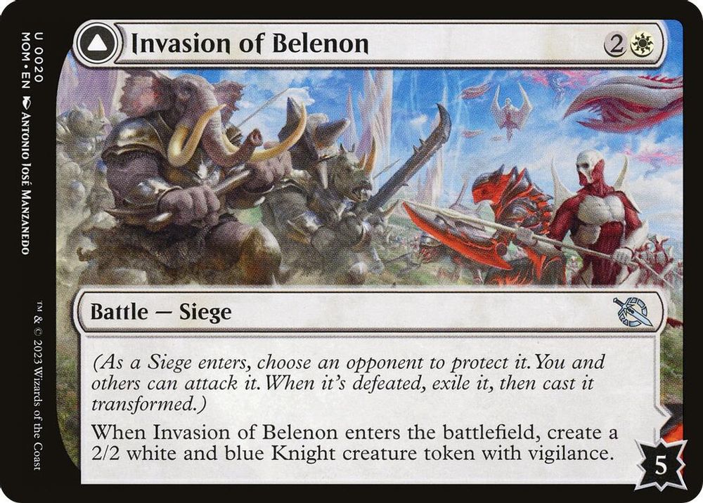 2023 Magic: The Gathering: March of the Machine (MOM) - Invasion of Belenon (#20, Uncommon) (, Near Mint)