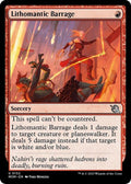 2023 Magic: The Gathering: March of the Machine (MOM) - Lithomantic Barrage (#152, Uncommon)