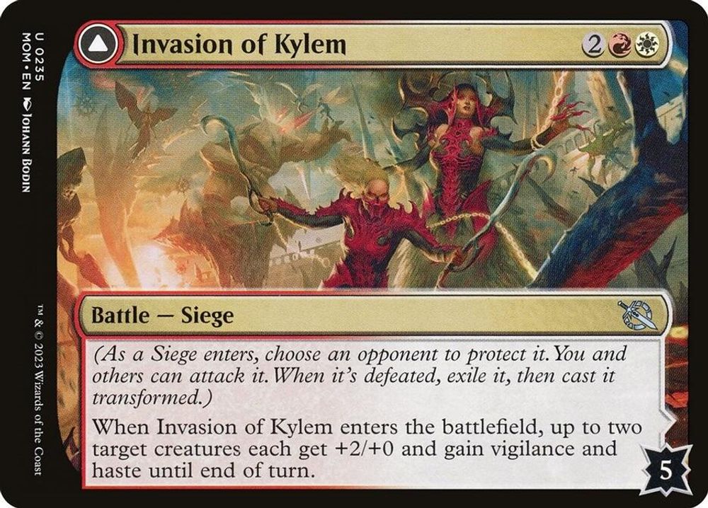 2023 Magic: The Gathering: March of the Machine (MOM) - Invasion of Kylem (#235, Uncommon)