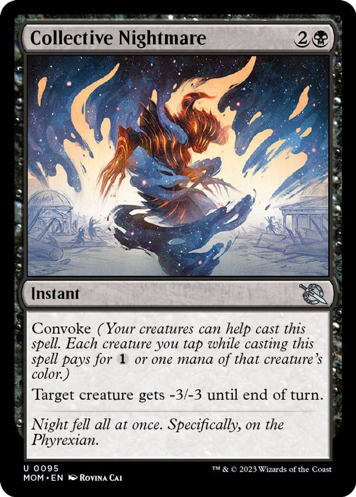 2023 Magic: The Gathering: March of the Machine (MOM) - Collective Nightmare (#95, Uncommon)