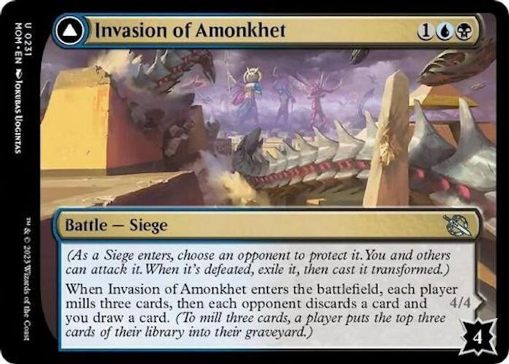 2023 Magic: The Gathering: March of the Machine (MOM) - Invasion of Amonkhet (#231, Uncommon) (, Near Mint)