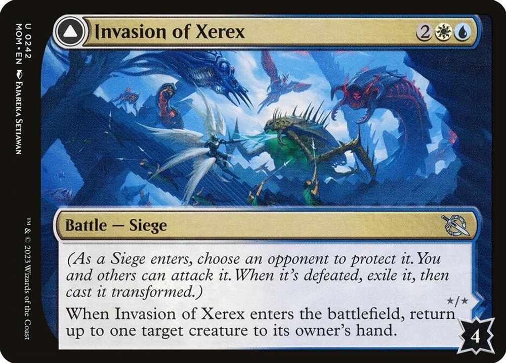 2023 Magic: The Gathering: March of the Machine (MOM) - Invasion of Xerex (#242, Uncommon) (, Near Mint)
