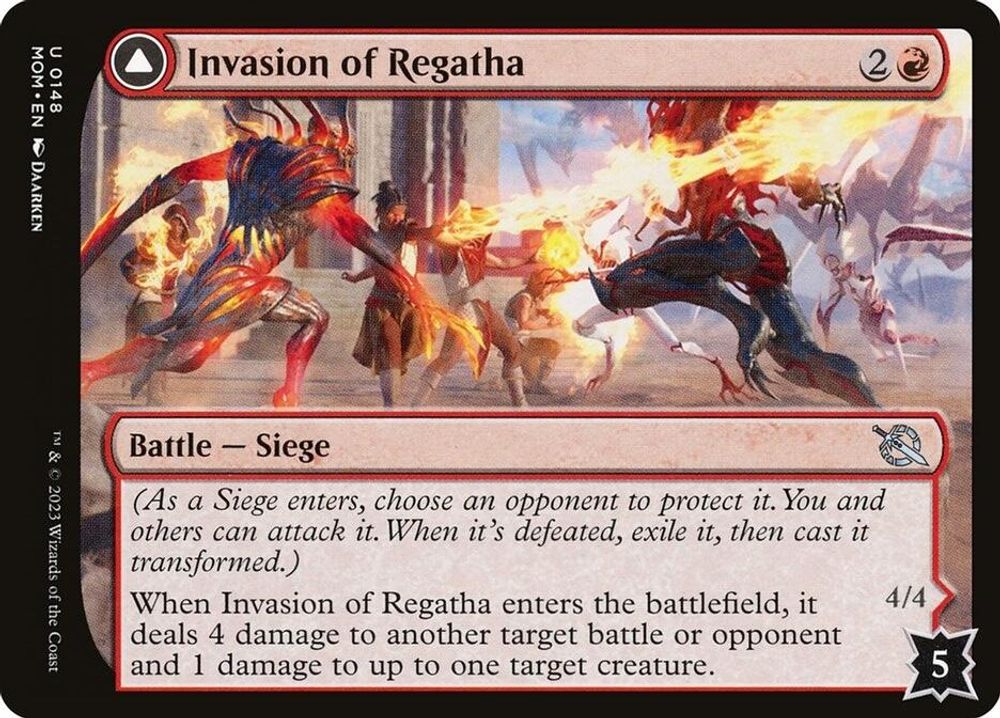 2023 Magic: The Gathering: March of the Machine (MOM) - Invasion of Regatha (#148, Uncommon) (, Near Mint)