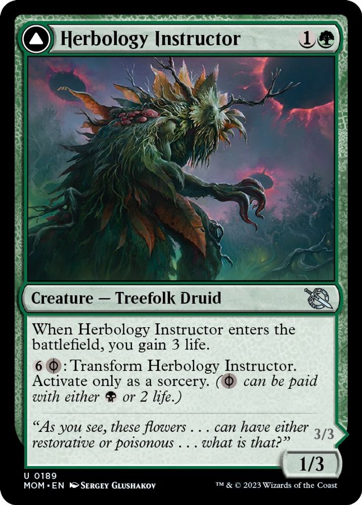 2023 Magic: The Gathering: March of the Machine (MOM) - Herbology Instructor (#189, Uncommon) (, Near Mint)