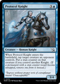 2023 Magic: The Gathering: March of the Machine (MOM) - Protocol Knight (#74, Common)