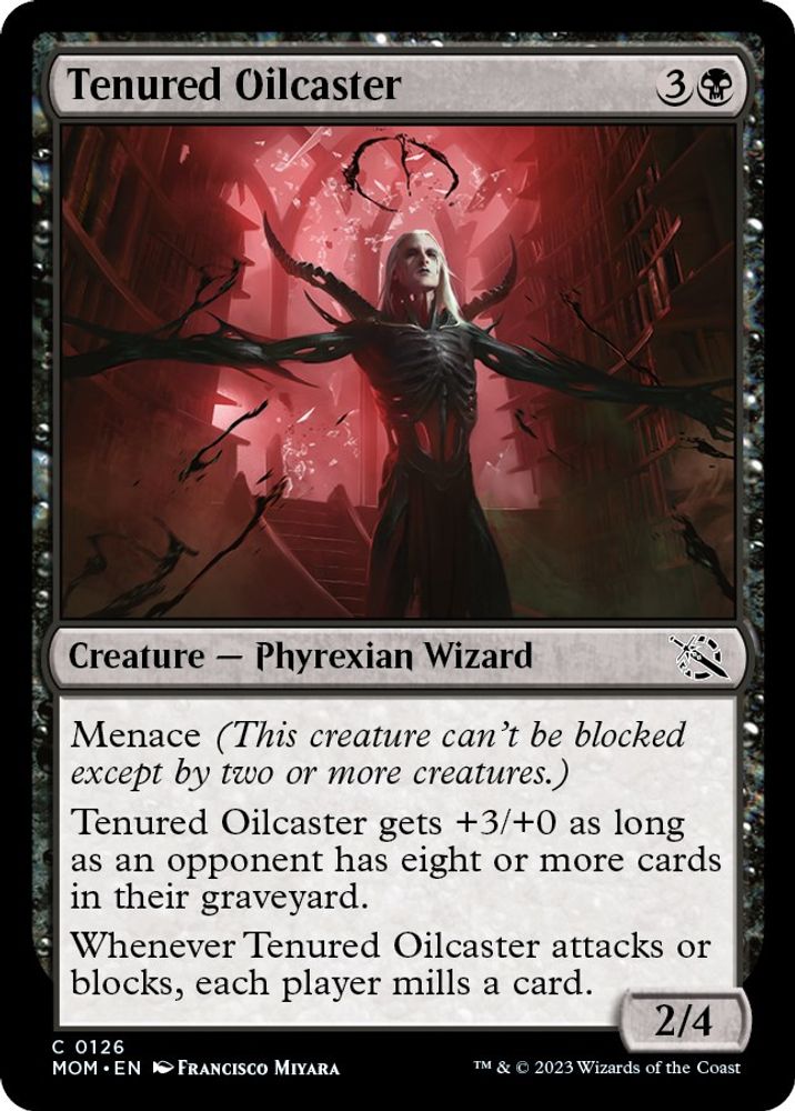 2023 Magic: The Gathering: March of the Machine (MOM) - Tenured Oilcaster (#126, Common) (, Near Mint)