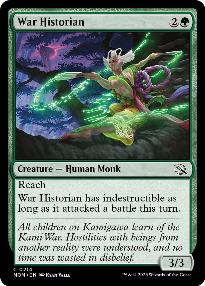 2023 Magic: The Gathering: March of the Machine (MOM) - War Historian (#214, Common) (, Near Mint)