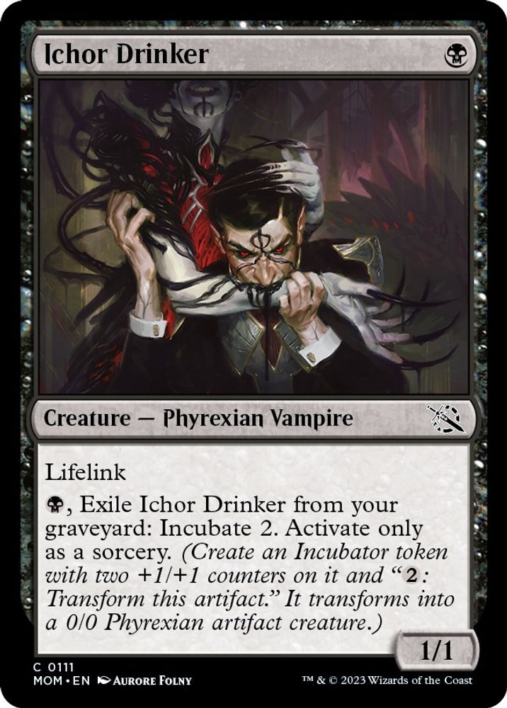 2023 Magic: The Gathering: March of the Machine (MOM) - Ichor Drinker (#111, Common) (, Near Mint)