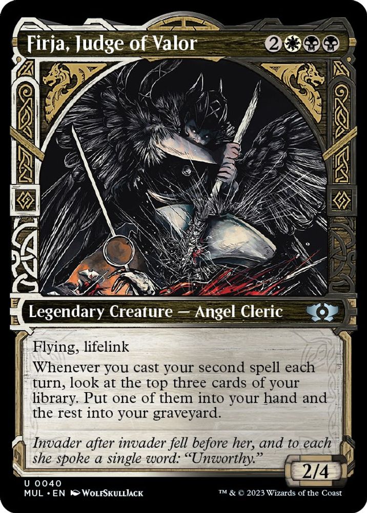 2023 Magic: The Gathering: March of the Machine: Multiverse Legends (MUL) - Firja Judge of Valor (#40, Uncommon) (, Near Mint)