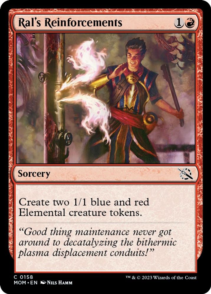 2023 Magic: The Gathering: March of the Machine (MOM) - Rals Reinforcements (#158, Common) (, Near Mint)