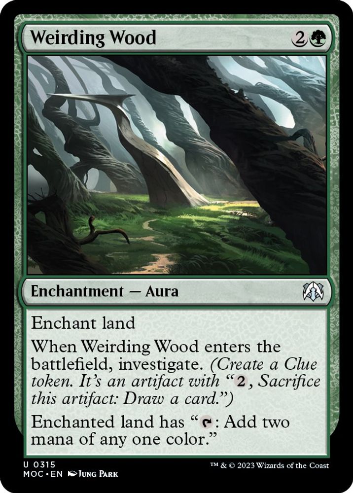 2023 Magic: The Gathering: Commander: March of the Machine (MOC) - Weirding Wood (#315, Uncommon) (, Near Mint)