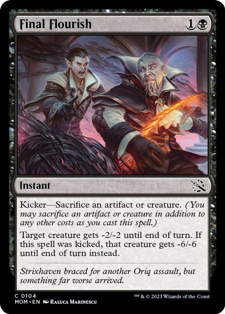 2023 Magic: The Gathering: March of the Machine (MOM) - Final Flourish (#104, Common) (, Near Mint)