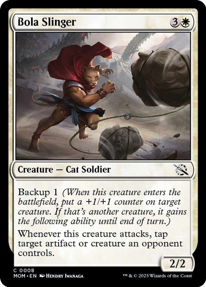 2023 Magic: The Gathering: March of the Machine (MOM) - Bola Slinger (#8, Common) (, Near Mint)