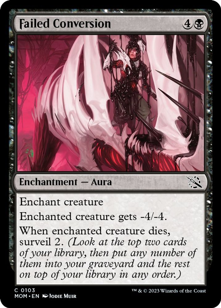2023 Magic: The Gathering: March of the Machine (MOM) - Failed Conversion (#103, Common) (, Near Mint)