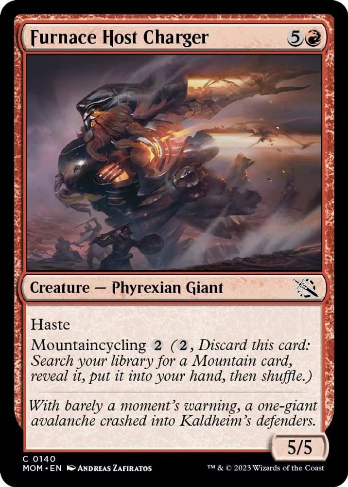 2023 Magic: The Gathering: March of the Machine (MOM) - Furnace Host Charger (#140, Common) (, Near Mint)
