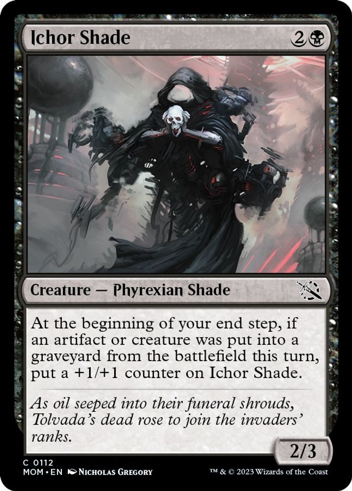 2023 Magic: The Gathering: March of the Machine (MOM) - Ichor Shade (#112, Common) (, Near Mint)