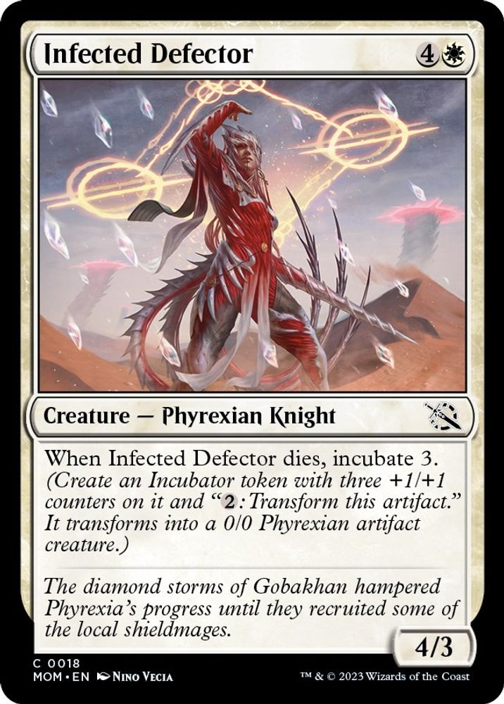 2023 Magic: The Gathering: March of the Machine (MOM) - Infected Defector (#18, Common) (, Near Mint)