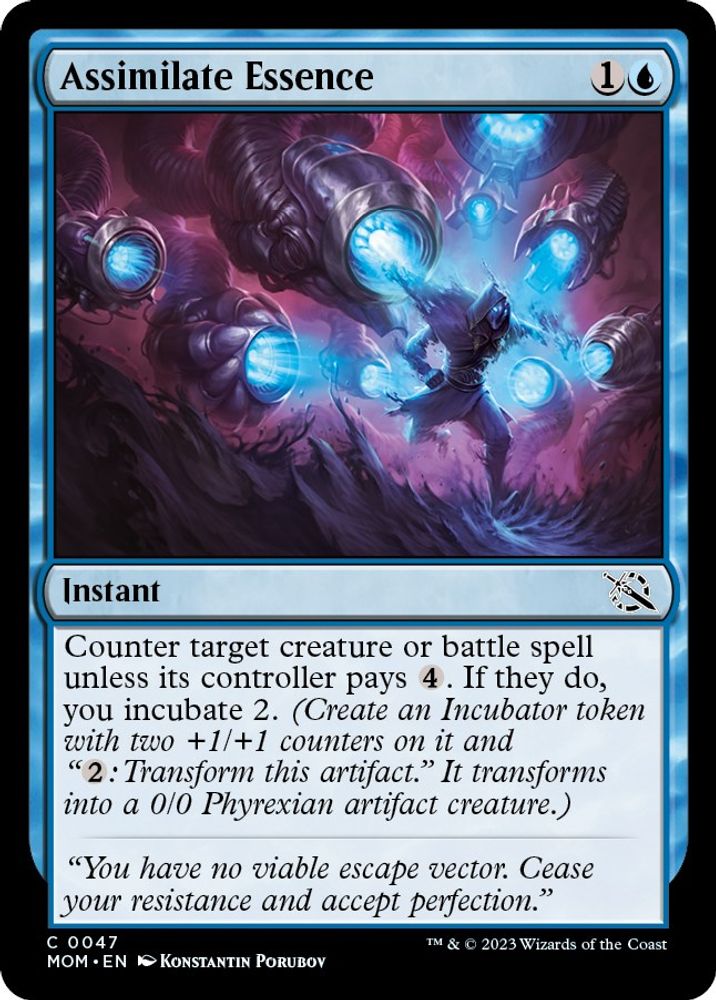 2023 Magic: The Gathering: March of the Machine (MOM) - Assimilate Essence (#47, Common) (, Near Mint)