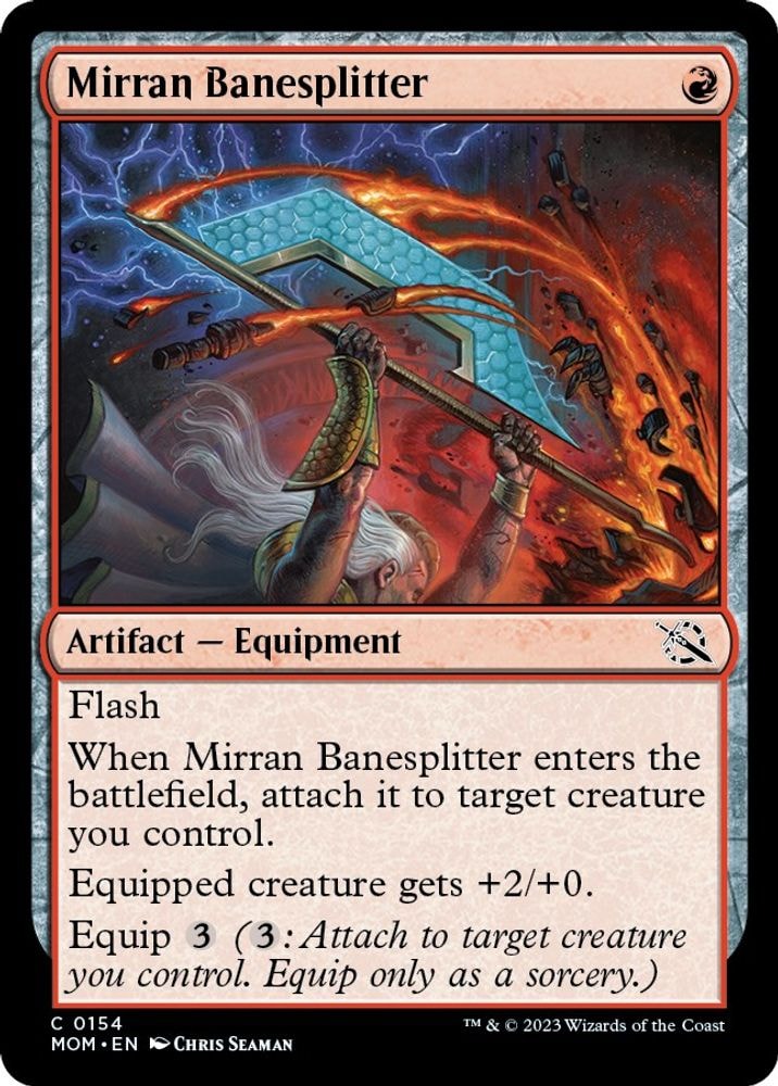 2023 Magic: The Gathering: March of the Machine (MOM) - Mirran Banesplitter (#154, Common) (, Near Mint)