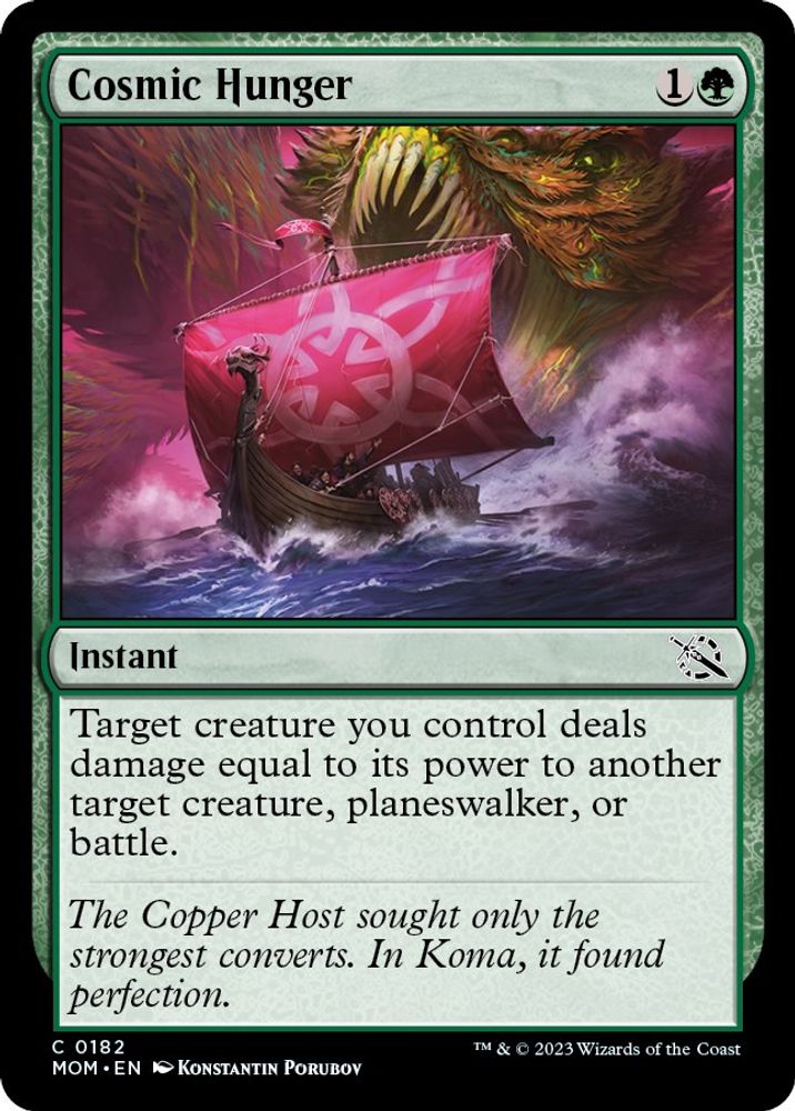 2023 Magic: The Gathering: March of the Machine (MOM) - Cosmic Hunger (#182, Common) (, Near Mint)
