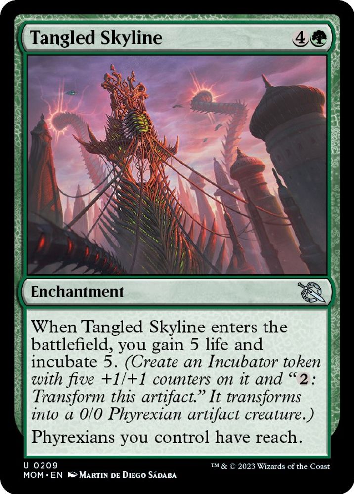 2023 Magic: The Gathering: March of the Machine (MOM) - Tangled Skyline (#209, Uncommon) (, Near Mint)