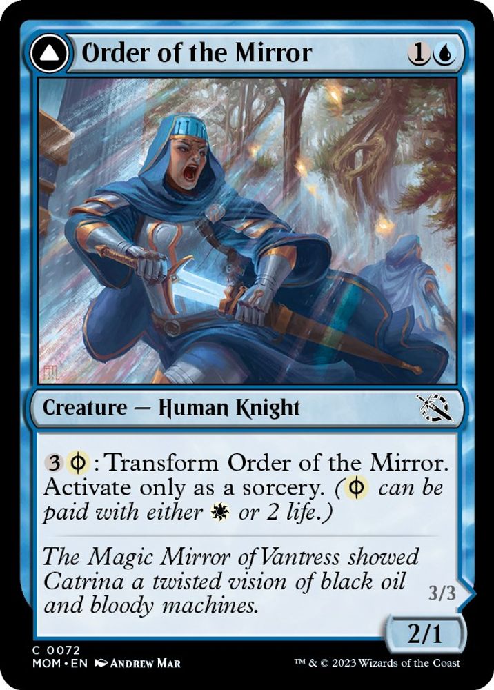 2023 Magic: The Gathering: March of the Machine (MOM) - Order of the Mirror (#72, Common) (, Near Mint)