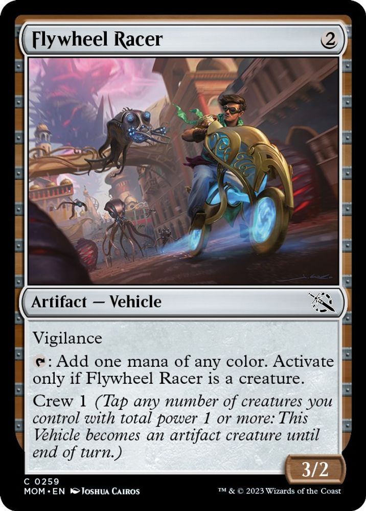 2023 Magic: The Gathering: March of the Machine (MOM) - Flywheel Racer (#259, Common)