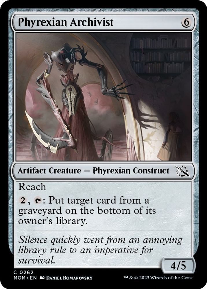 2023 Magic: The Gathering: March of the Machine (MOM) - Phyrexian Archivist (#262, Common) (, Near Mint)