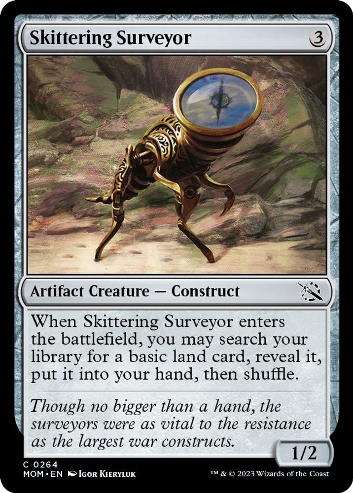 2023 Magic: The Gathering: March of the Machine (MOM) - Skittering Surveyor (#264, Common) (, Near Mint)