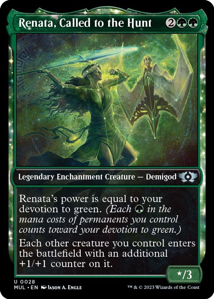 2023 Magic: The Gathering: March of the Machine: Multiverse Legends (MUL) - Renata Called to the Hunt (#28, Uncommon) (, Near Mint)