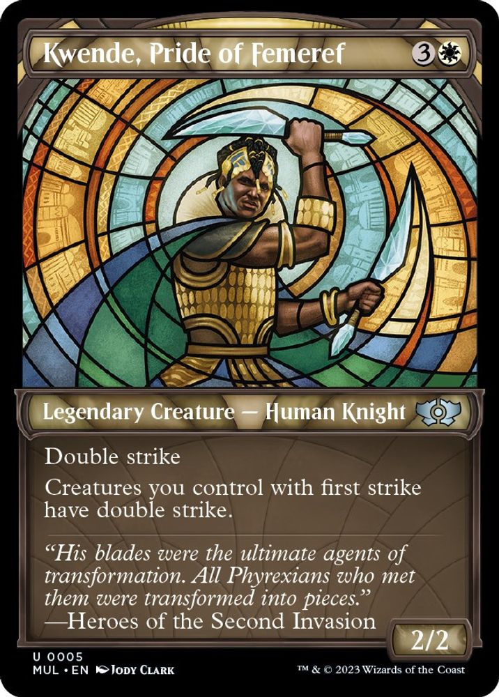 2023 Magic: The Gathering: March of the Machine: Multiverse Legends (MUL) - Kwende Pride of Femeref (#5, Uncommon) (, Near Mint)