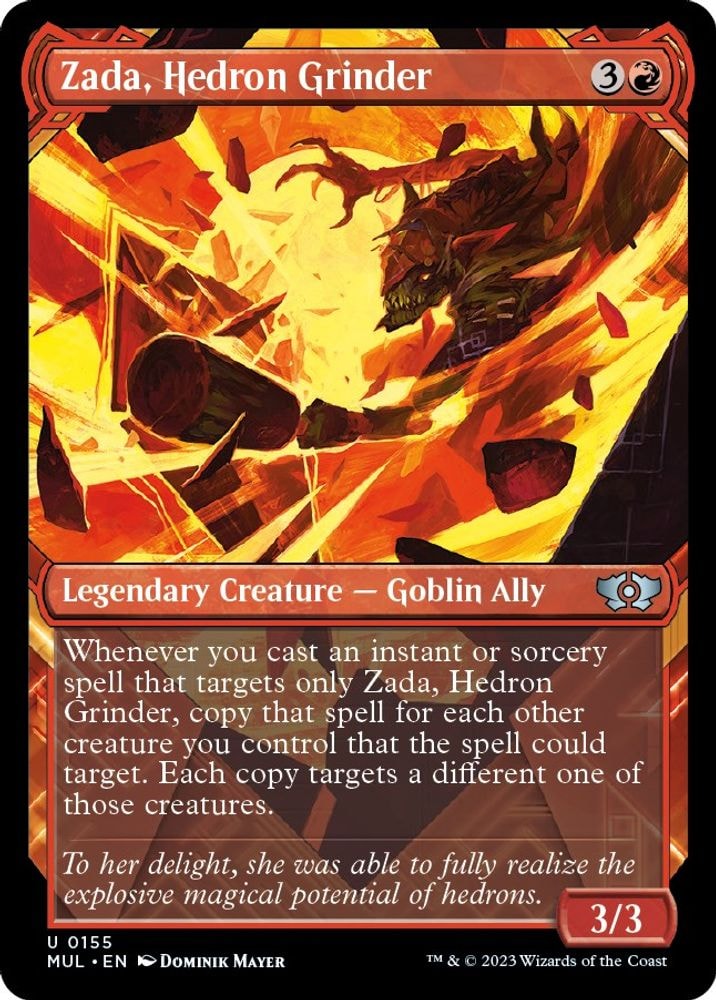 2023 Magic: The Gathering: March of the Machine: Multiverse Legends (MUL) - Zada Hedron Grinder Halo Foil (#155, Uncommon) (Foil, Near Mint)