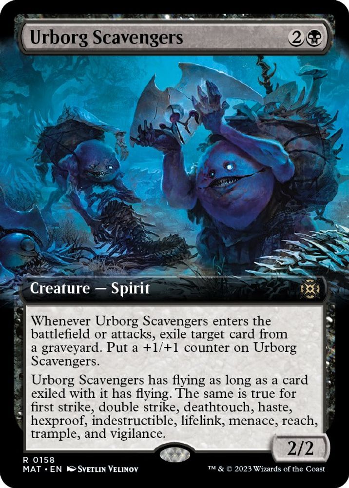 2023 Magic: The Gathering: March of the Machine: The Aftermath (MAT) - Urborg Scavengers Extended Art (#158, Rare) (Foil, Near Mint)