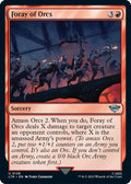 2023 Magic: The Gathering: Universes Beyond: The Lord of the Rings: Tales of Middle-earth (LTR) - Foray of Orcs (#128, Uncommon) (, Near Mint)