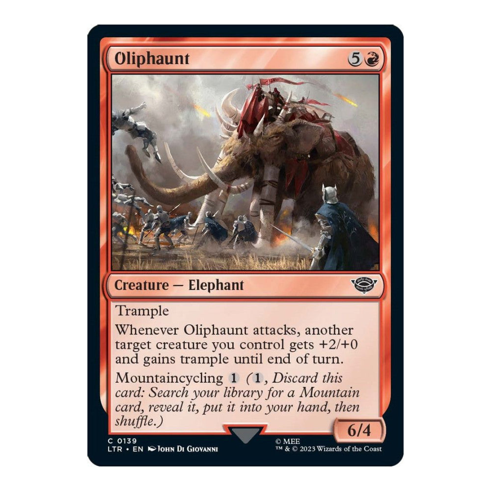 2023 Magic: The Gathering: Universes Beyond: The Lord of the Rings: Tales of Middle-earth (LTR) - Oliphaunt (#139, Common) (, Near Mint)