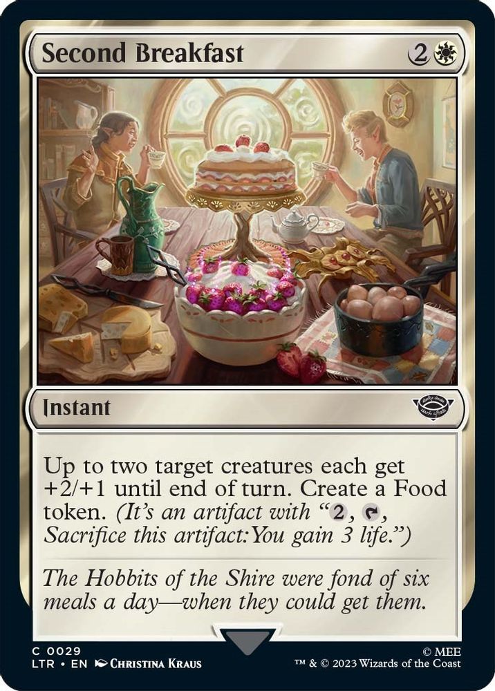 2023 Magic: The Gathering: Universes Beyond: The Lord of the Rings: Tales of Middle-earth (LTR) - Second Breakfast (#29, Common) (, Near Mint)