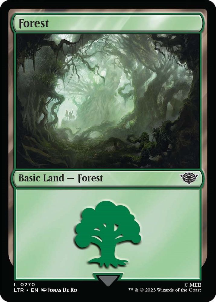 2023 Magic: The Gathering: Universes Beyond: The Lord of the Rings: Tales of Middle-earth (LTR) - Forest 0270 (#270, Land) (, Near Mint)
