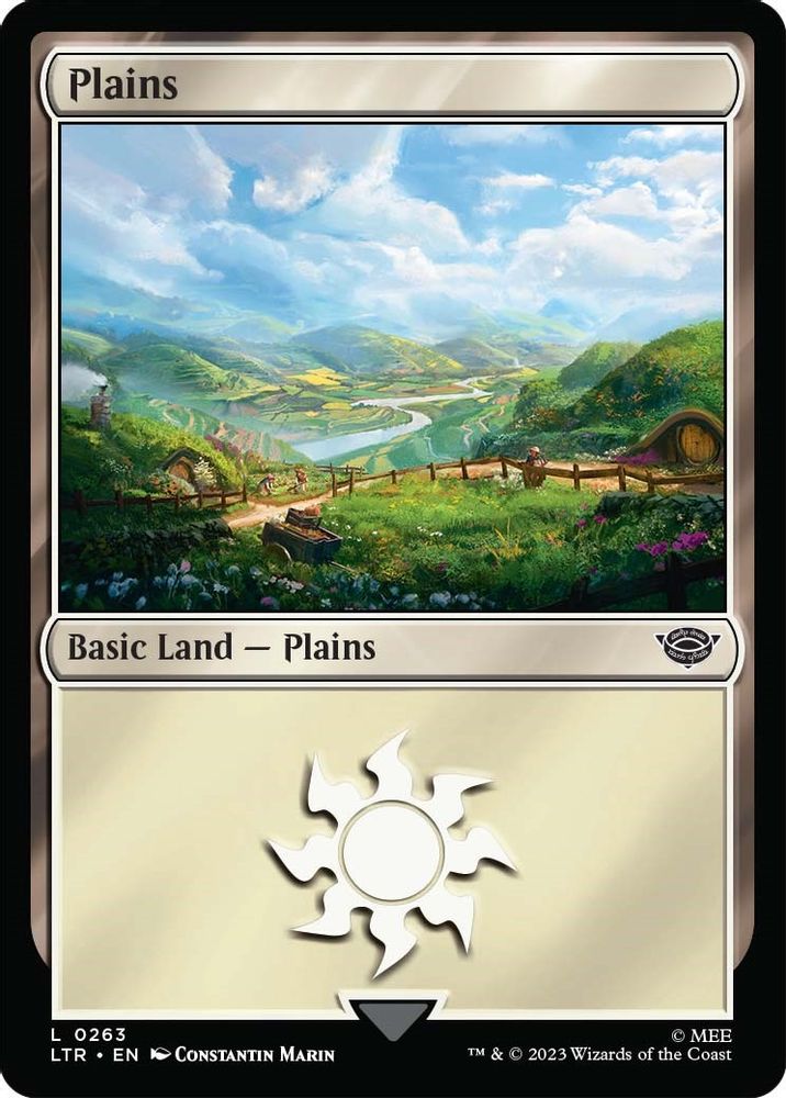 2023 Magic: The Gathering: Universes Beyond: The Lord of the Rings: Tales of Middle-earth (LTR) - Plains 0263 (#263, Land) (, Near Mint)
