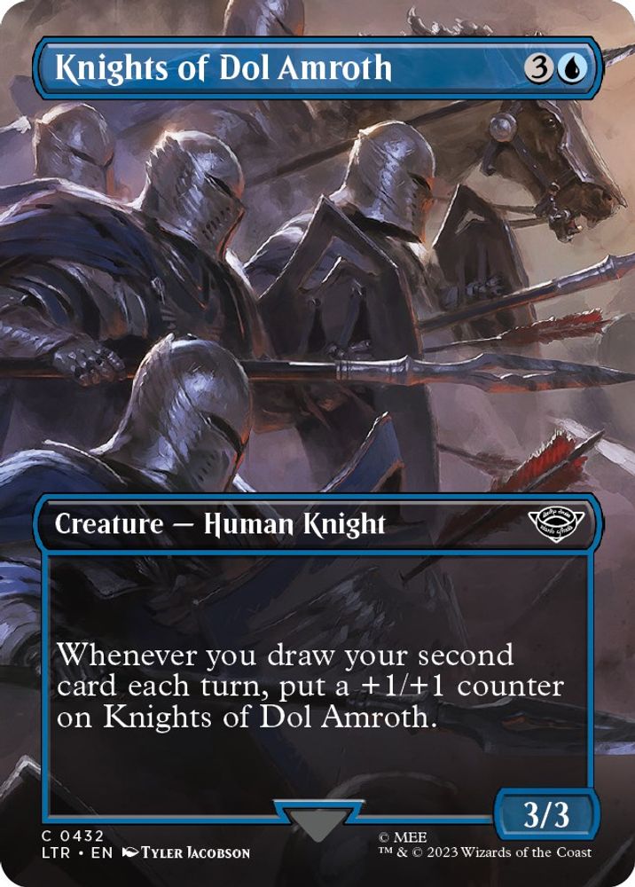 2023 Magic: The Gathering: Universes Beyond: The Lord of the Rings: Tales of Middle-earth (LTR) - Knights of Dol Amroth Borderless (#432, Common) (, Near Mint)