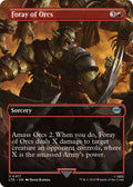 2023 Magic: The Gathering: Universes Beyond: The Lord of the Rings: Tales of Middle-earth (LTR) - Foray of Orcs Borderless (#417, Uncommon) (, Near Mint)