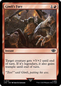2023 Magic: The Gathering: Universes Beyond: The Lord of the Rings: Tales of Middle-earth (LTR) - Gimlis Fury (#131, Common) (, Near Mint)
