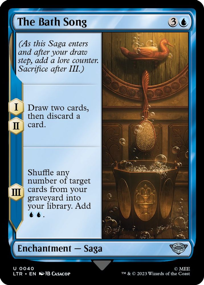 2023 Magic: The Gathering: Universes Beyond: The Lord of the Rings: Tales of Middle-earth (LTR) - The Bath Song (#40, Uncommon) (, Near Mint)