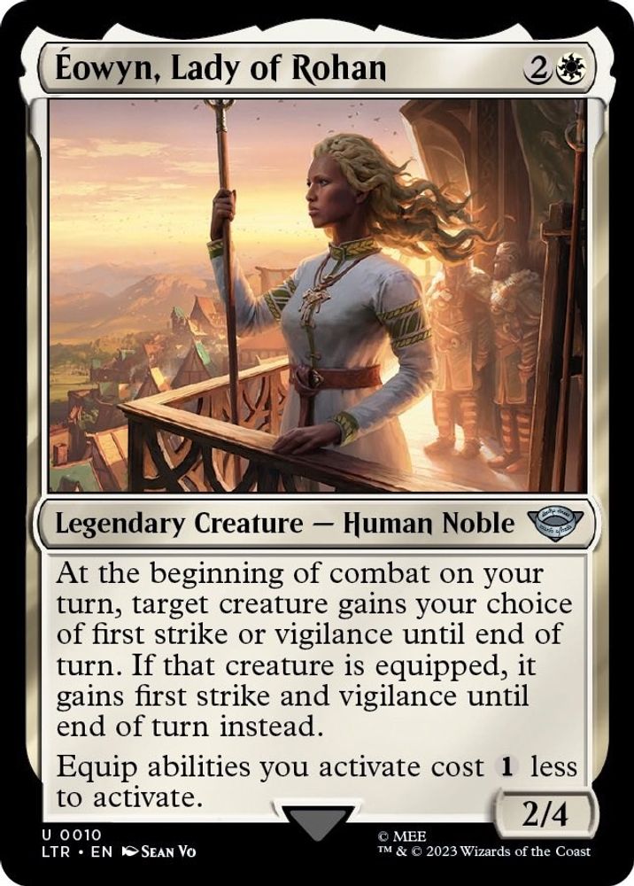 2023 Magic: The Gathering: Universes Beyond: The Lord of the Rings: Tales of Middle-earth (LTR) - Eowyn Lady of Rohan (#10, Uncommon)